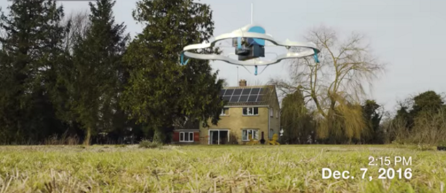 Amazon’da ilk dron teslimatı tarihe geçti