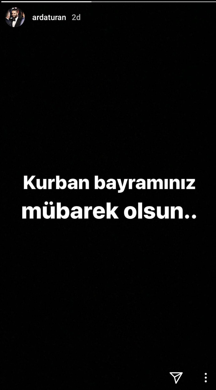 Arda Turan’ın “Kurban” Bayramı paylaşımı Sosyal Medyada gündem oldu!